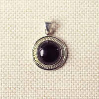 onyx ketting hanger rond