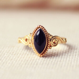 onyx ring goud