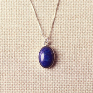 lapis lazuli ketting zilver